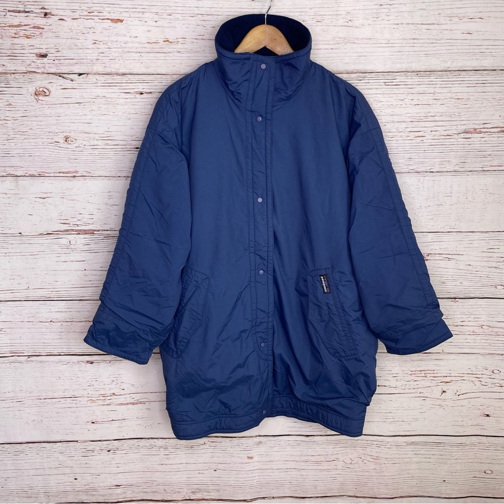 Patagonia vintage fleece lined snap button USA made jacket